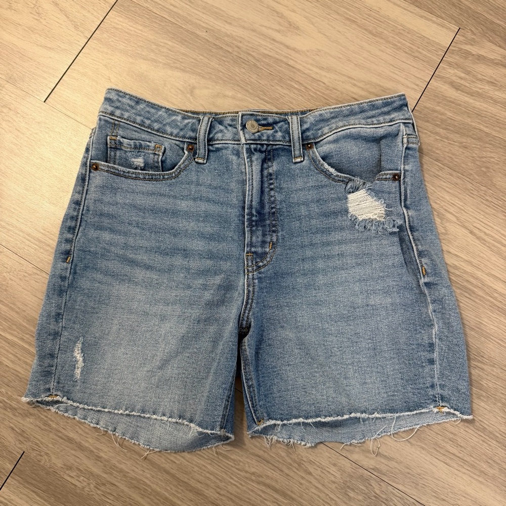 Old Navy, High Rise, OG Straight,‎ Cotton Blend, Denim Jean Shorts | Women’s 8